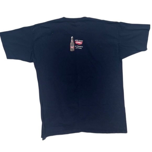 Vintage Rare El Gallo Cerveza dark blue t shirt - Picture 2 of 5